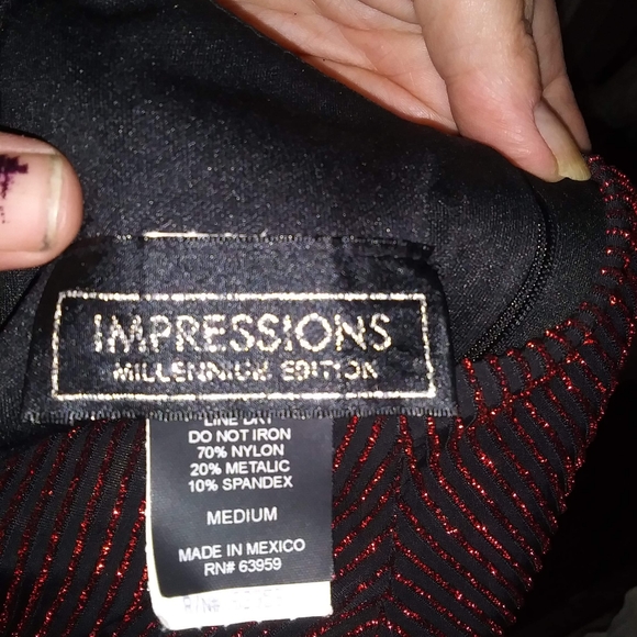 Sparkly red medium dress blouse - Picture 2 of 2